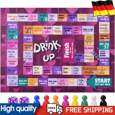 Nachttrinkspiel, interaktives Tipsy Drinking-Brettspiel für 2 8 Spieler für Erwa