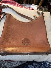 VTG DOONEY AND BOURKE BROWN PEBBLE LEATHER CR...