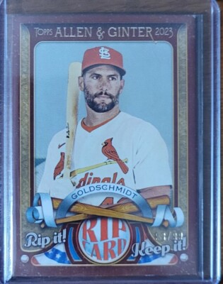 2023 Topps Allen & Ginter Paul Goldschmidt Rip Card 93/99 Cardinals ...