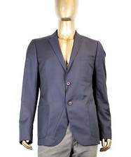  1995 New Authentic Gucci Wool Jacket Blazer Chain Lining Navy 322573 4440
