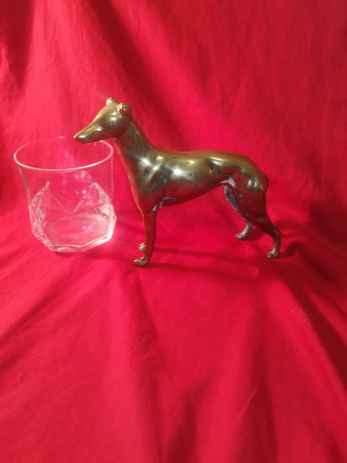 Vintage Brass greyhound statue 5.5" eBay
