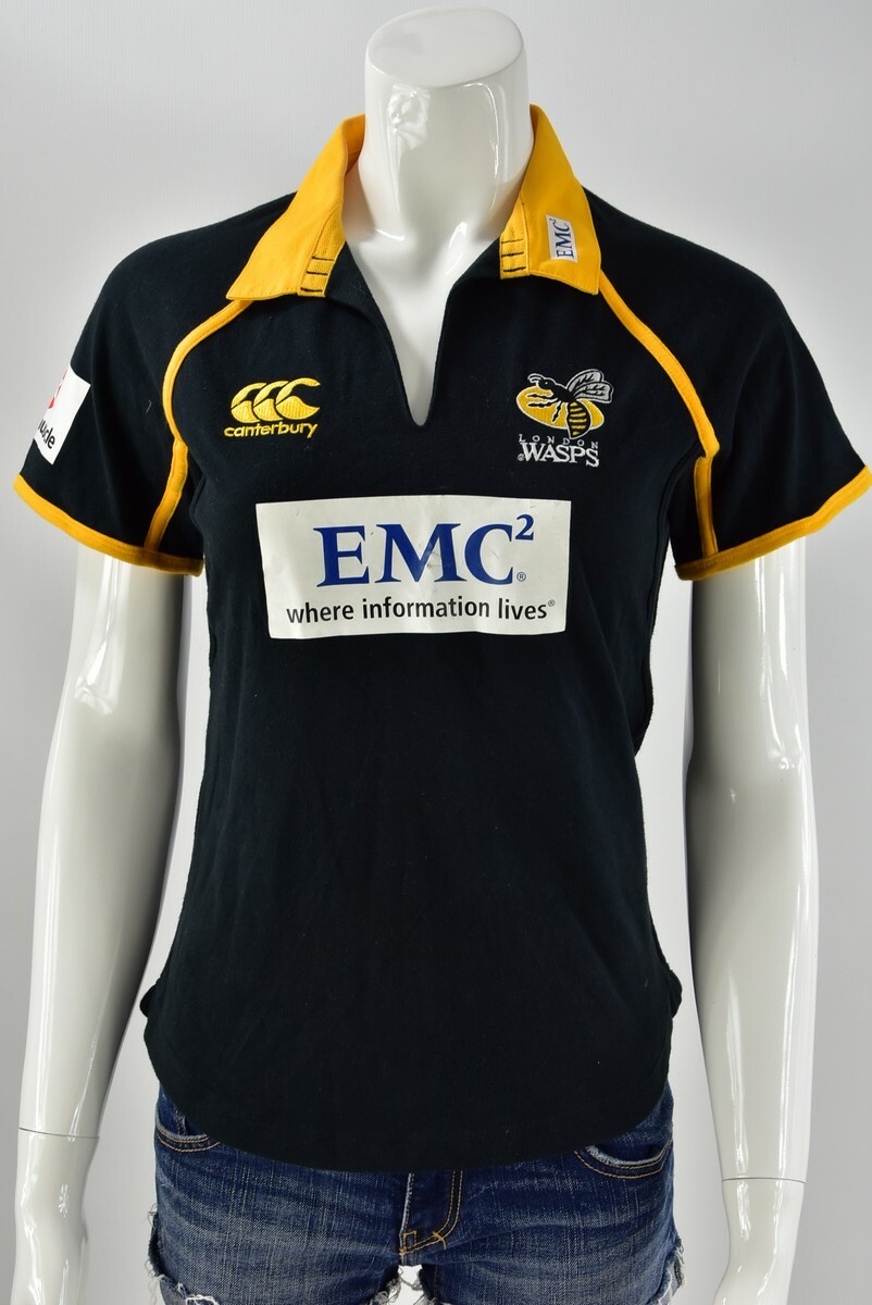 Canterbury LONDON WASPS RUGBY SHAW Shirt Jersey SIZE 8- S
