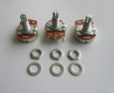 3x B500K Large Linear Electric Guitar Pots 18mm Shaft 500K Potentiometers