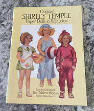 Vintage Original Shirley Temple Paper Dolls in Full Color Book 1988