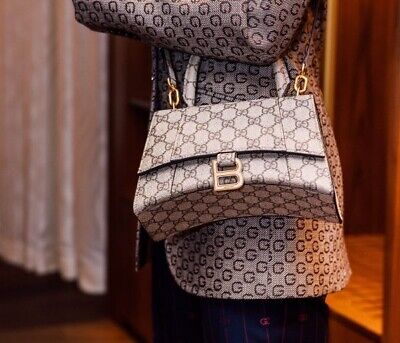 Gucci x Balenciaga The Hacker Project Small Hourglass Bag Beige