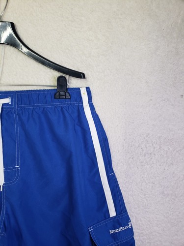 Beverly Hills Polo Club Men Shorts XL Blue Polyester Drawstring Cargo Trunk - Picture 3 of 18
