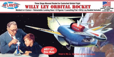 ATLANTIS 3 Stage Willy Ley's Orbital Manned Controlled Orbital ROCKET #46~NEW