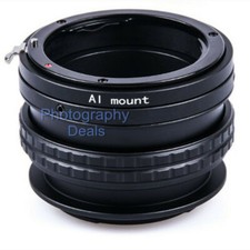 Adjustable Focus Helicoid Macro Tube Adapter for Nikon AI to for Sony E Mount