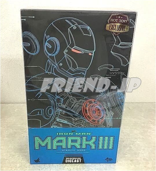 HOT TOYS 1/6 MMS314 IRON MAN MARK III MK3 Blue Stealth Mode