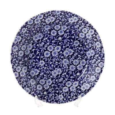 Burleigh Calico Keramik Teller 21,5 cm blau