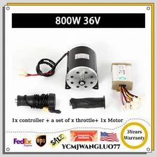 800W 36V Brush Motor Kit Speed Controller Pedal for Electric ATV E Bike Go Kart