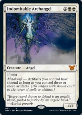 Unbezwingbarer Erzengel ~ Kommandant: Kamigawa: Neon-Dynastie [neuwertig] [ Magic MTG]