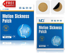 MQ 42Ct Motion Sickness Patch for Car and Boat Rides, Cruise and Airplane Trips 