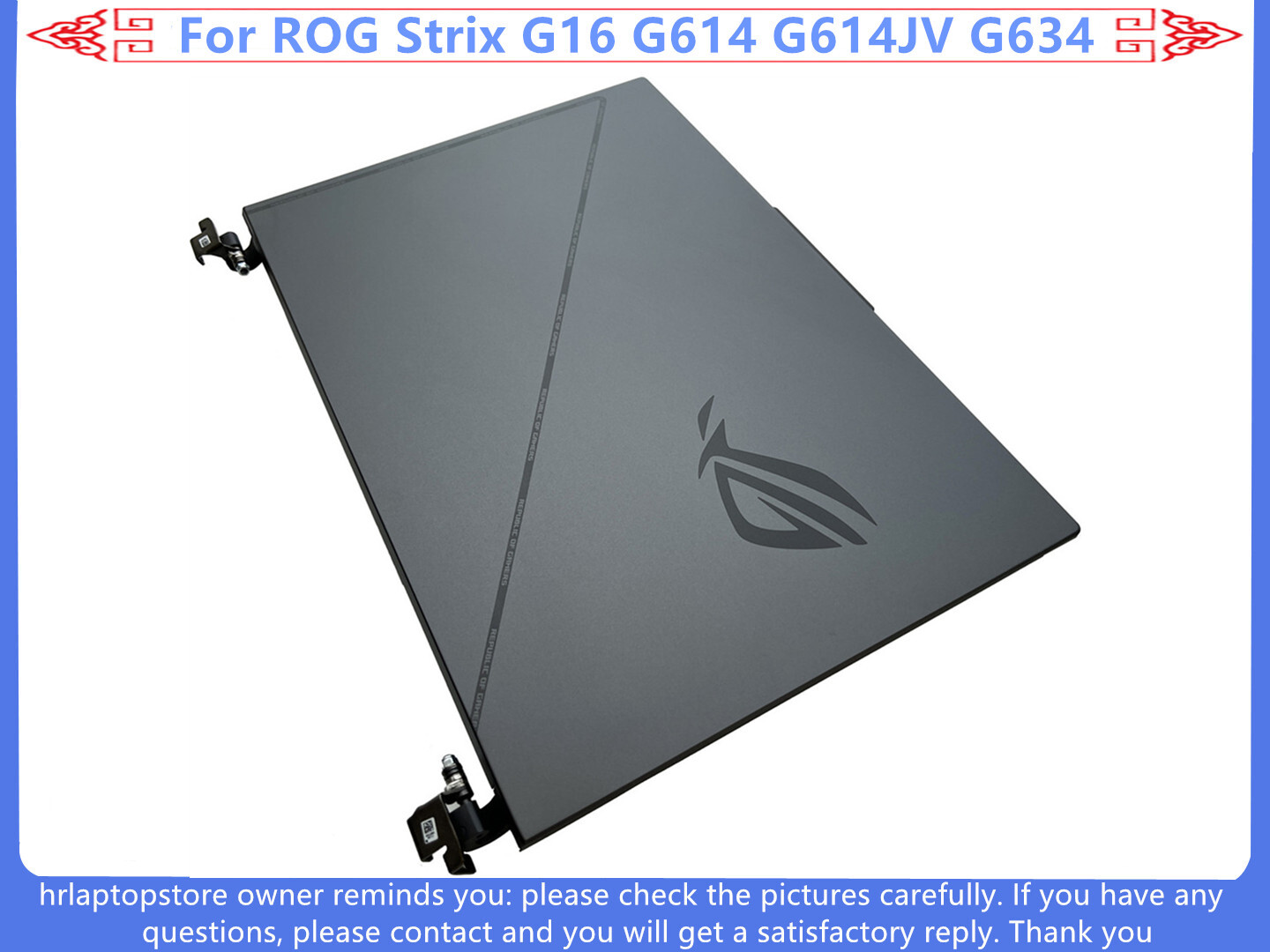 New Gray LCD Back Cover Rear Lid For ASUS ROG Strix G16 G614 G614JV ...