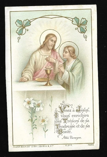 PIOUS IMAGE FIRST COMMUNION 1912