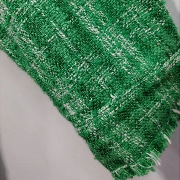 Camisa ZARA Tejida a Cuadros Para Mujer M Verde Informal Cómoda Retro Años 90 Y2K Boho Foto 4 de 4