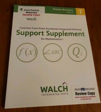 CCSS IP Support Supplement for Mathematics I Teacher Resource Unit 3 - NEW