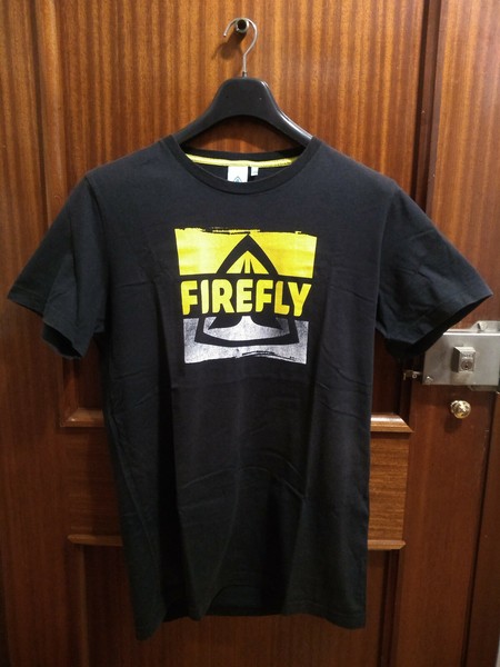 Camiseta de manga corta para caballero de Firefly, negro, talla XXL