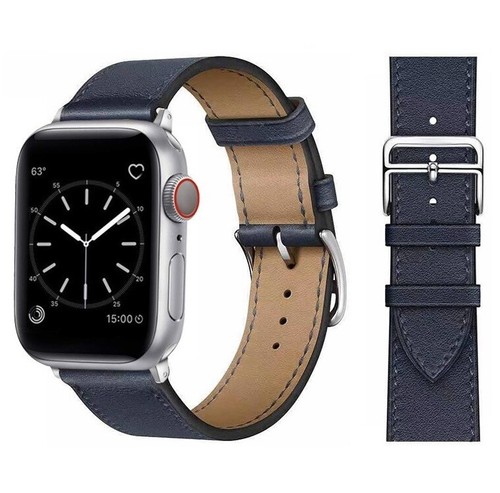 Bracelet Cuir pour Apple Watch 1/2/3/4/5/6/SE/7/8/Ultra 38/40/41/42/44/45/49 mm - Picture 1 of 1