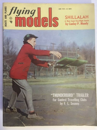 SHILLALAH Juni 1958 FLIEGENDE MODELLE Magazin / detaillierte Flugzeugpläne