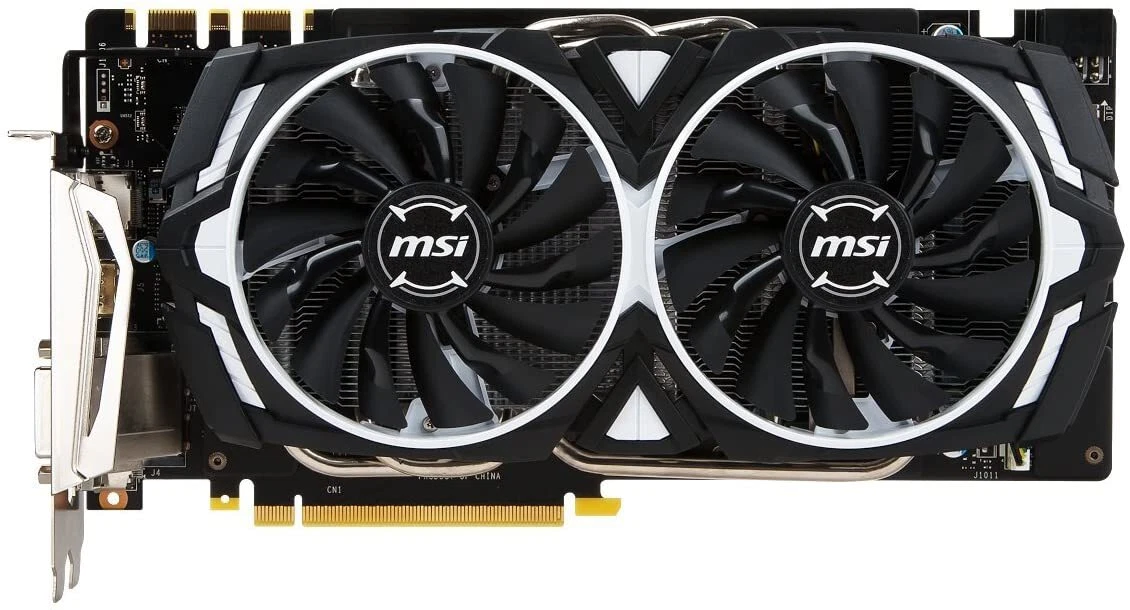 BAD MSI Geforce GTX 1070 8GB GTX 1070 ARMOR 8G OC Video Card As-Is