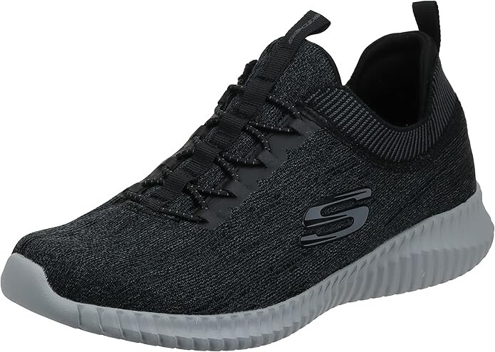 Skechers Elite Flex Hartnell Comfort Shoes Black Grey 52642 Mens Size 8