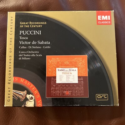 PUCCINI - Tosca - Maria Callas, Di Stefano, De Sabata - 2 CD Set