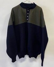 Filson Henley Guide Sweater USA Men's XL Style 710 Navy