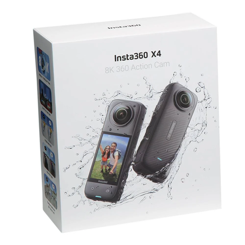 insta360 X4 8k 360 Action Camera - Pristine/Mint +Invisible Selfie Stick