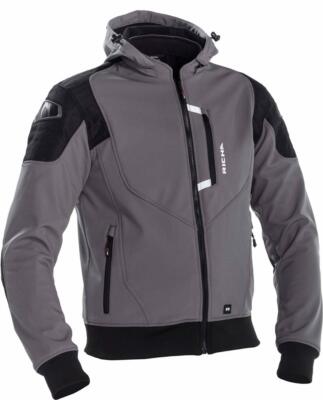 Richa Men's Atomic Grey Black Aqua-shell Waterproof Motorcycle Jacket New