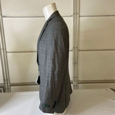 B BY BROOKS BROTHERS Classic-Fit Plaid Stretch Suit Jacket