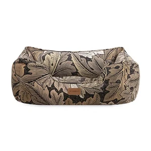 Morris & Co Dog Bed Acanthus Large Square Soft Fabric Cushion Bed