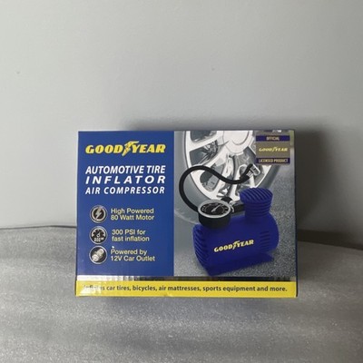 Goodyear Portable Automotive Tire Inflator Air Compressor 300 PSI 12V Pump NEW