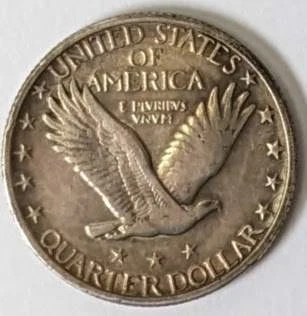 1918-D 25C X-FINE  - Image 2 of 3