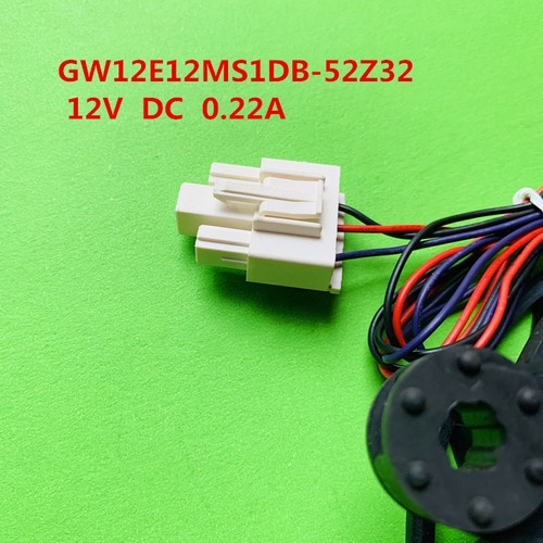1pc New GW12E12MS1CB-52 DC12V 0.22A Refrigerator Built-in Cooling fan - Afbeelding 2 van 3