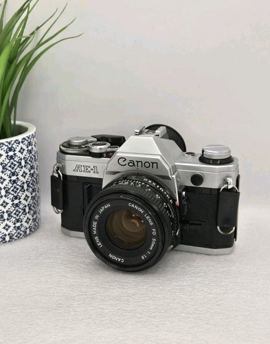 Canon AE-1 - 35mm Film Camera w/ 50mm Lens Vintage