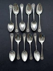 12 Bead and Shell Whiting Gorham 5 1/8" Spoons Sterling Monogram