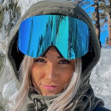 BLUESKY Adult Snow Goggles w/ Magnetic Quick Change Lens System, 2 Lenses, NIB