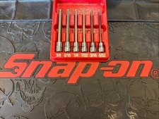 Snap-on 6pc 38 Drive Sae Long Ball Hex Bit Socket Set 532-38 206efabl