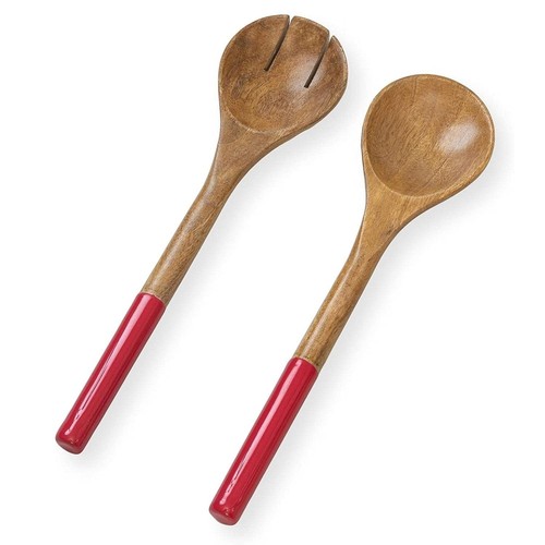 Wooden Salad Serving Utensils or Salad Tongs, Salad Servers for Wooden Salad ...