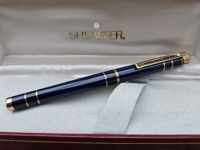 Seltener Sheaffer Targa Füllfederhalter 1041 Laque Prestige blau top