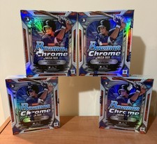 Four New Factory Sealed 2026 Bowman Chrome Baseball Mega Boxes 4 Box Lot Topps