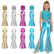 Girls Costume Latin Set Jazz Outfits Stage Show Carnival Holiday Party Birthday