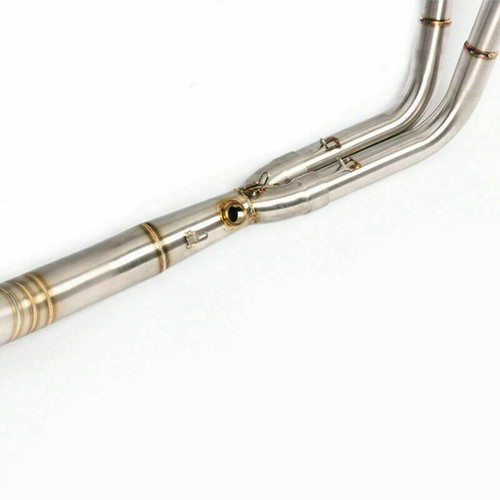 Exhaust System Link Header Pipe Steel 51mm s For Kawasaki Ninja400 2017-2019 - Picture 5 of 8