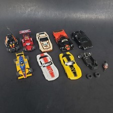 Lot Of 6 Vintage Tyco Complete Slot Race Cars  2 Corvette Bodies with Extras