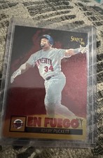 1996 Select - En Fuego Kirby Puckett #14 Rare Insert