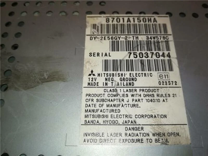 8701A150HA radio para MITSUBISHI COLT CZ3 BERL. 5 (Z30A) 1.5 DI-D INFORM 303411 - Imagen 3 de 4