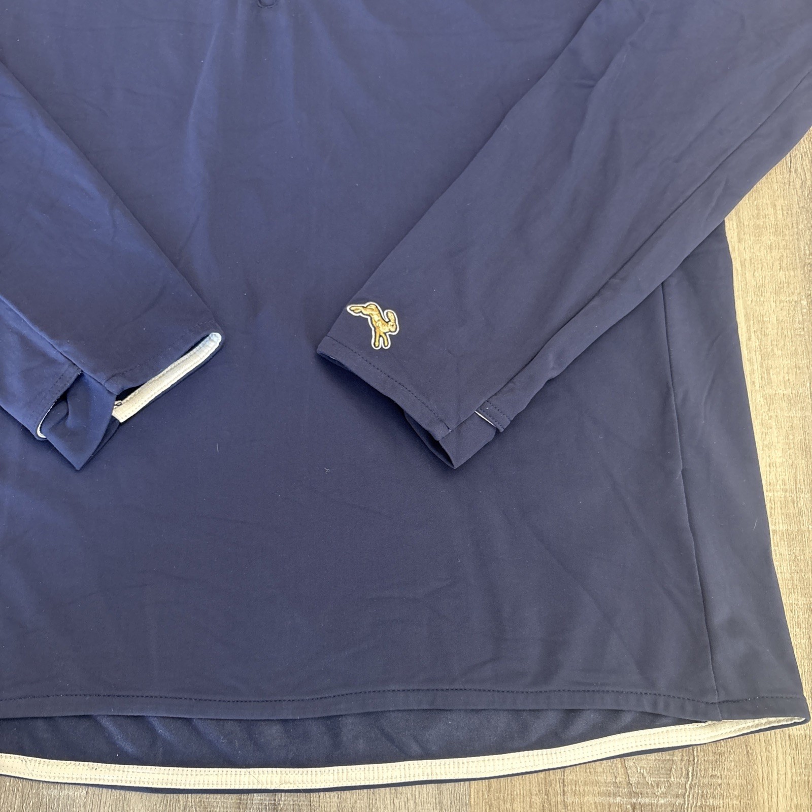 Tracksmith Performance 1/4 Zip Pullover Navy Blue… - image 5