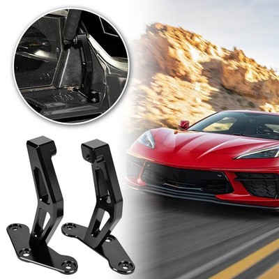 CNC Aluminum Hood Base Bracket Black For Corvette C8 Stingray Z06 Z51 E-Ray 20+