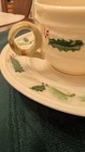 HOLLY by Belleek CUP & SAUCER Holly Berry Motif NEW NEVER USED made in Ireland — photo 9